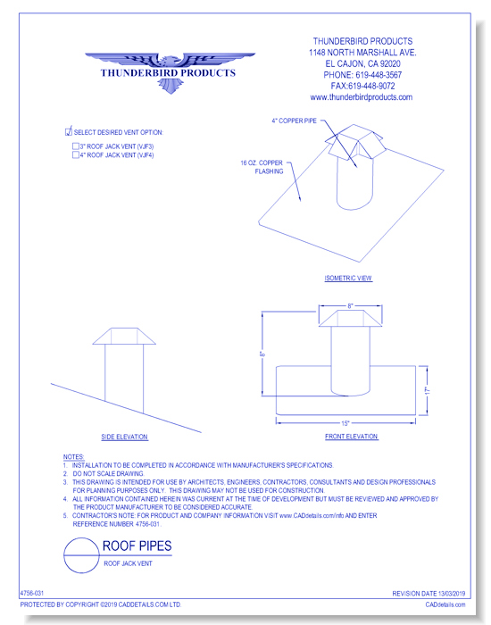 Roof Jack Vent