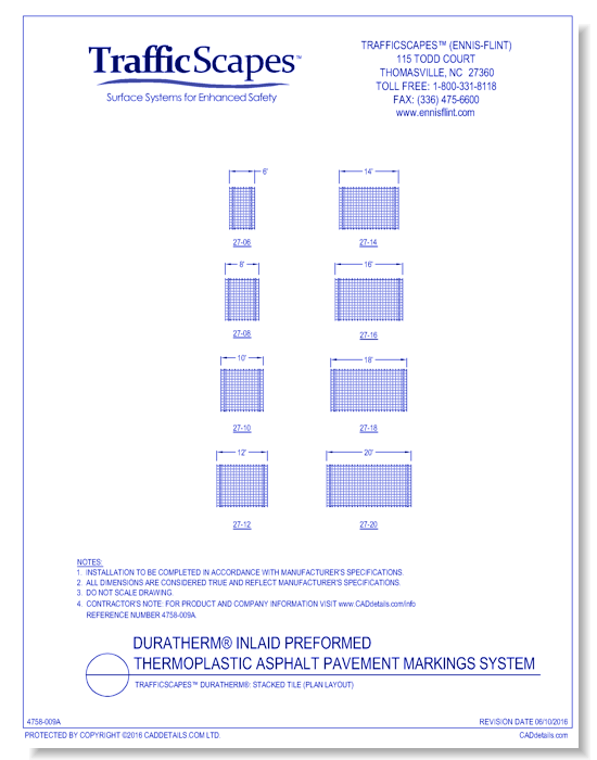 TrafficScapes® Duratherm®: Stacked Tile (Plan Layout)