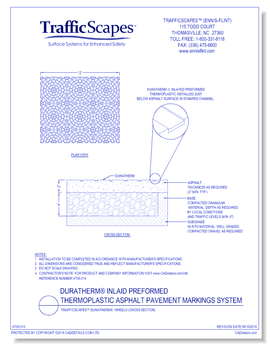 TrafficScapes® Duratherm®: Wheels (Cross Section)