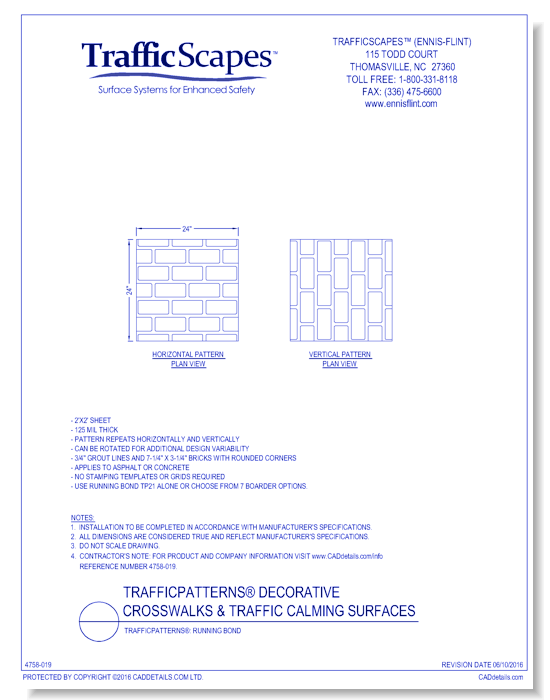 TrafficPatterns®: Running Bond