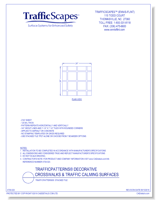 TrafficPatterns®: Stacked Tile
