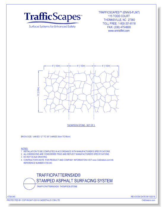 TrafficPatternsXD®: Thompson Stone
