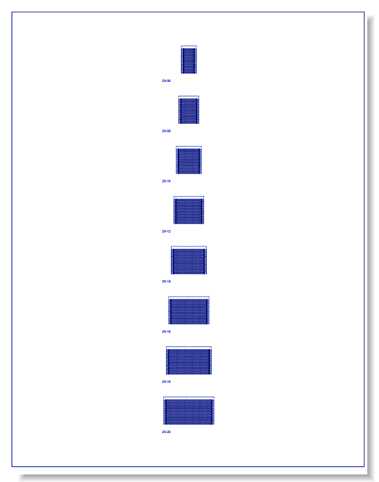 TrafficScapes® Duratherm®: Honeycomb (Cross Section)