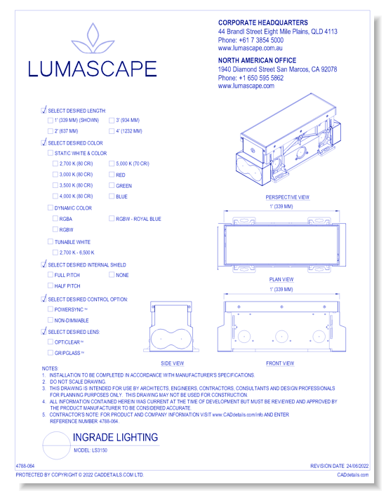 Ingrade Lighting - Model: LS3150