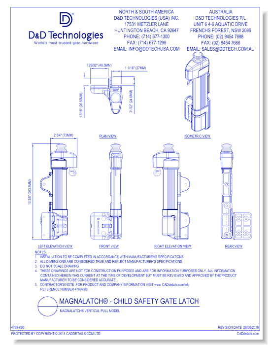 MagnaLatch®: Vertical Pull Model