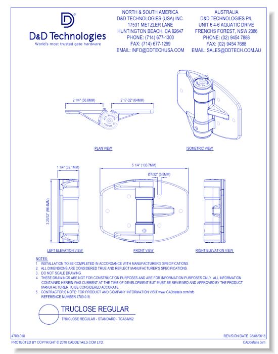 TruClose Regular - Standard - TCA3-MK2