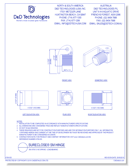 SM AT90 S: No Spring - Load Bearing