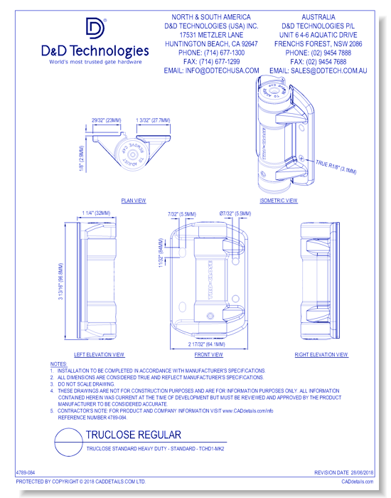 TruClose Regular - Standard - TCA1-MK2