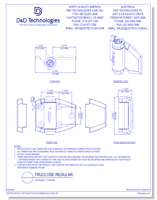 TruClose Regular - Standard - TCA2S3BT