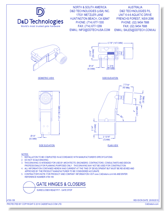 SureClose® ReadyFit - Gate Stop