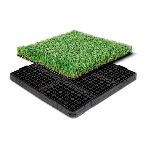 CAD Drawings BIM Models Tile Tech Pavers Turf Tray™- Rooftop Artificial Turf