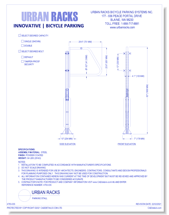 Urban Racks: Parking Stall