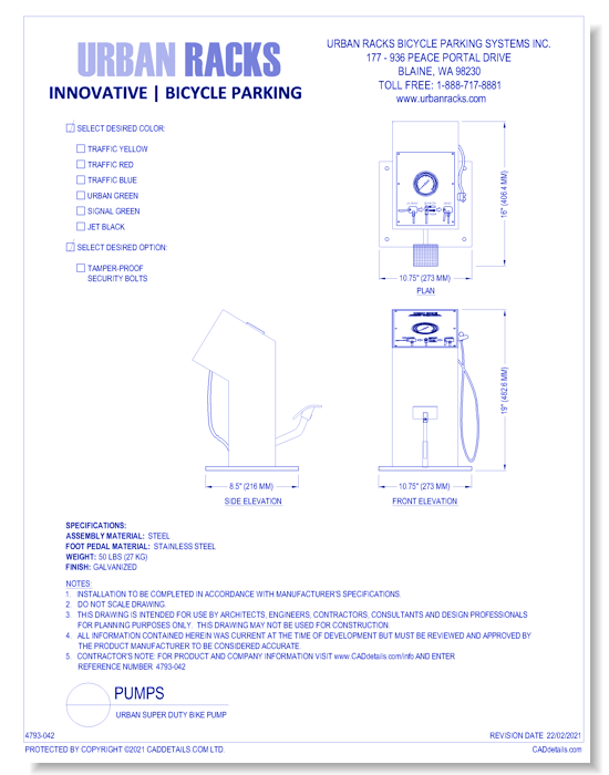Urban Super Duty Bike Pump