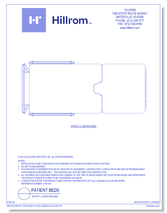 Affinity IV® Birthing Bed