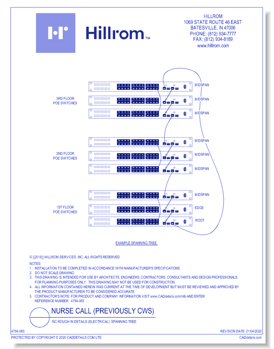 NC Rough In Details (Electrical): Spanning Tree