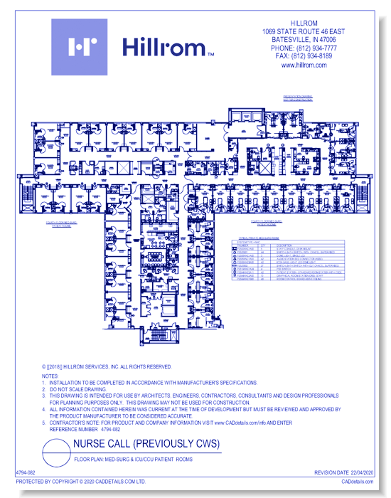 Floor Plan: Med-Surg & ICU/CCU Patient Rooms