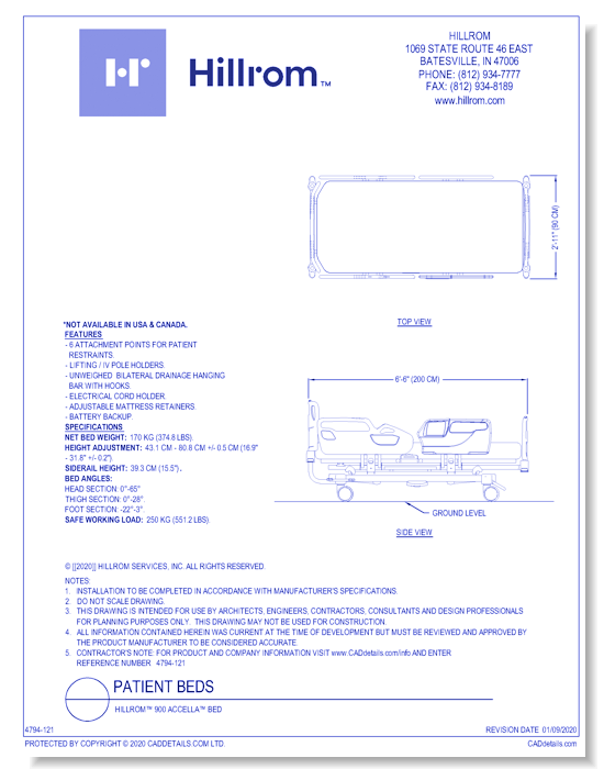 Hillrom™ 900 Accella™ Bed