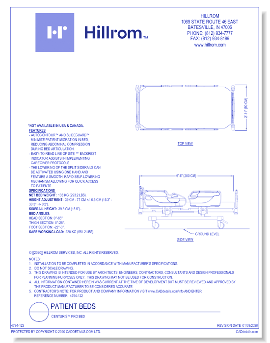 Centuris™ Pro Bed