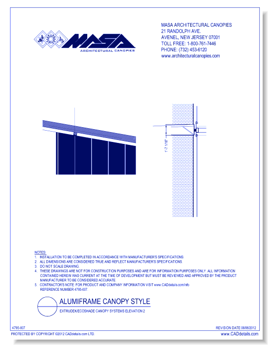 Alumiframe Canopy Systems Elevation 2