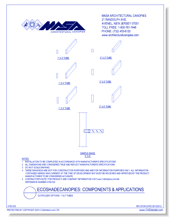 Outrigger Options: 1" & 2" Tubes