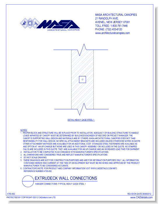Hanger Connections: Typical Heavy Gage Steel 1