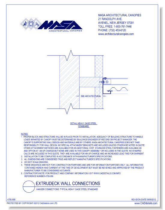 Hanger Connections: Typical Heavy Gage Steel Standard
