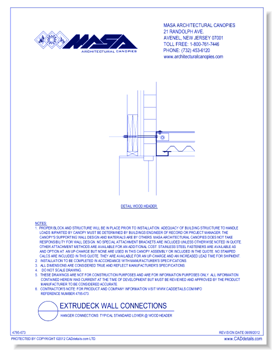 Hanger Connections: Typical Standard Lower @ Wood Header