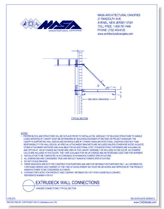 Hanger Connections: Typical Section