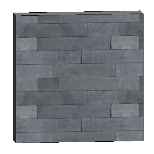 Dimensional Tile: Ocean Pearl Slate Tile 6"