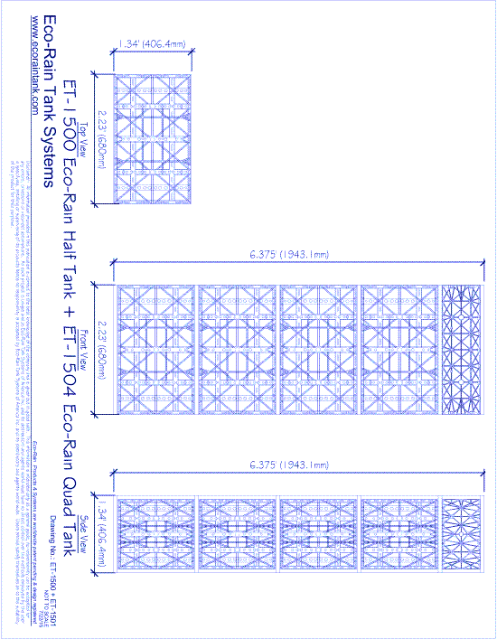 ET-1504.5 EcoRain™ Quad Tank + Half Tank