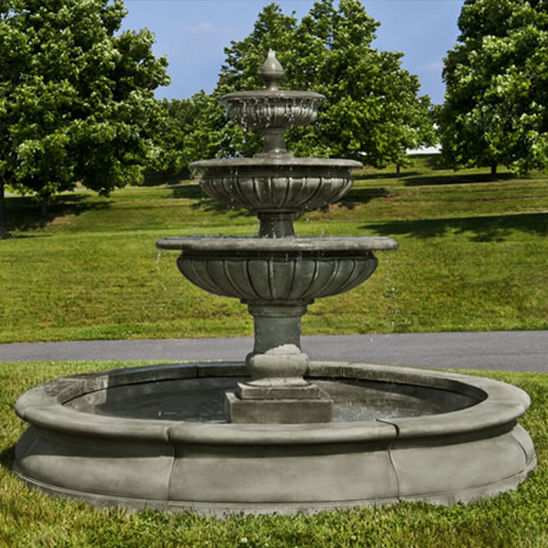 CAD Drawings Campania International Estate Collection: Longvue Estate Fountain