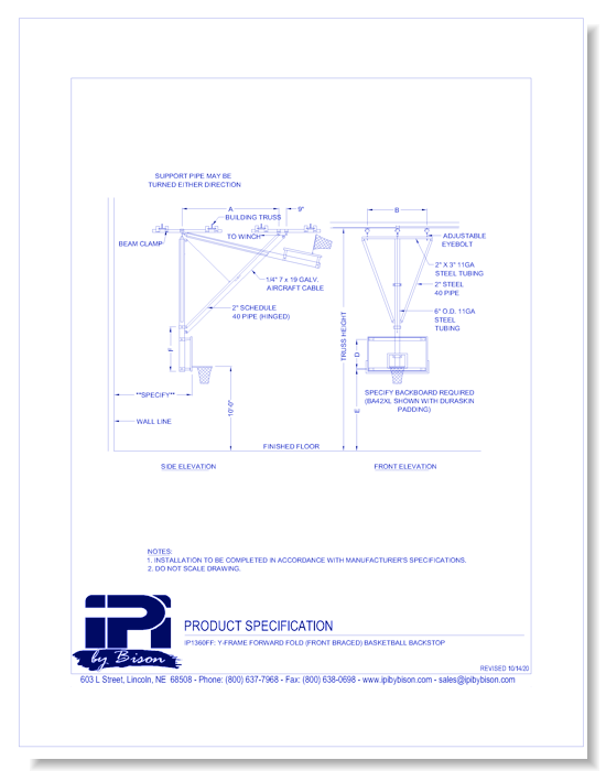 IP1360FF: Forward Fold (Front Braced)