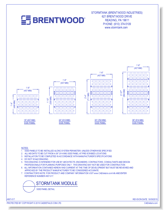 StormTank Module: Side Panel Detail