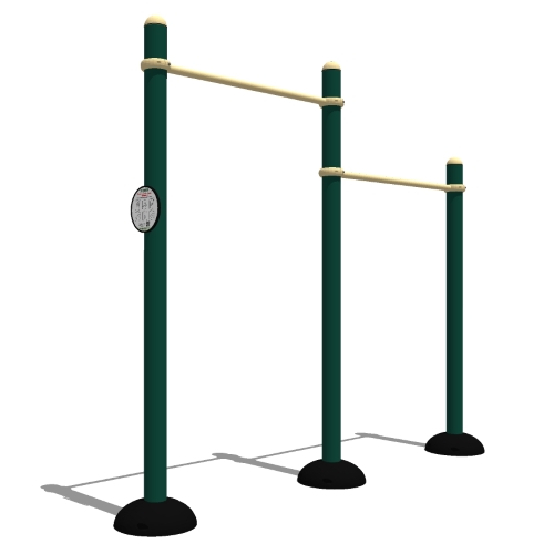 Functional Fitness: Model ( SGR045 ) 2-Level Person Pull-Up Station