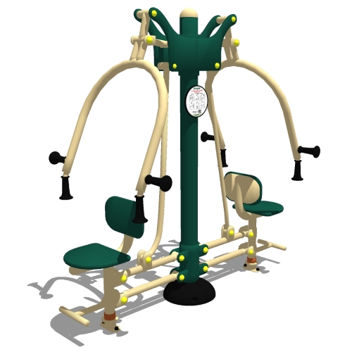 Legacy Series: Model ( SGR048A ) 2-Person Chest Press