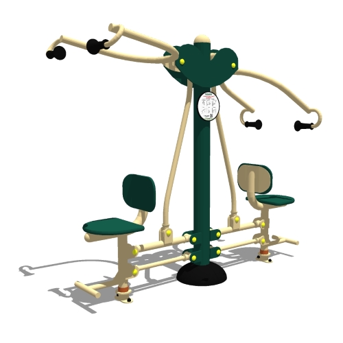 Legacy Series: Model ( SGR048C ) 2-Person Combo Lat Pull & Vertical Press