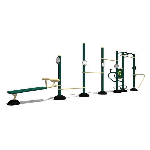 Functional Fitness: Model ( SGR078 ) 7-Person Functional Fitness Combo