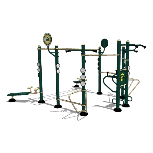 Functional Fitness: Model ( SHP514 ) 13-Person Cross Fitness Rig