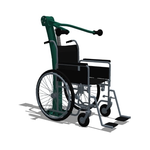 Legacy Series: Model ( UBX248W ) Accessible Shoulder Press (Adjustable Resistance)