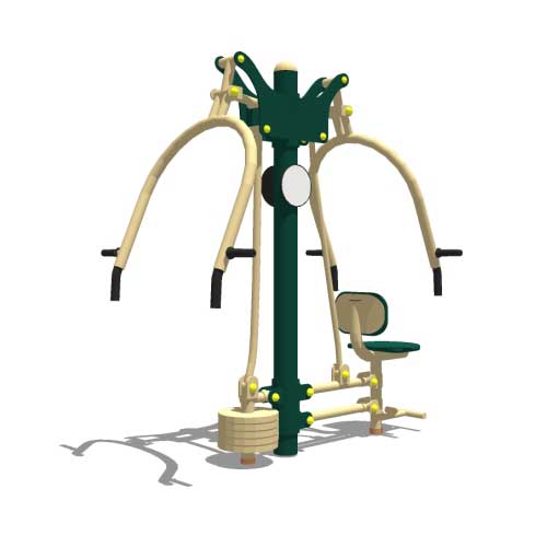 CAD Drawings BIM Models Greenfields Outdoor Fitness Model SGR048AW
