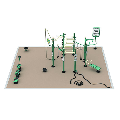 CAD Drawings BIM Models Greenfields Outdoor Fitness Functional Fitness Sample Package 1