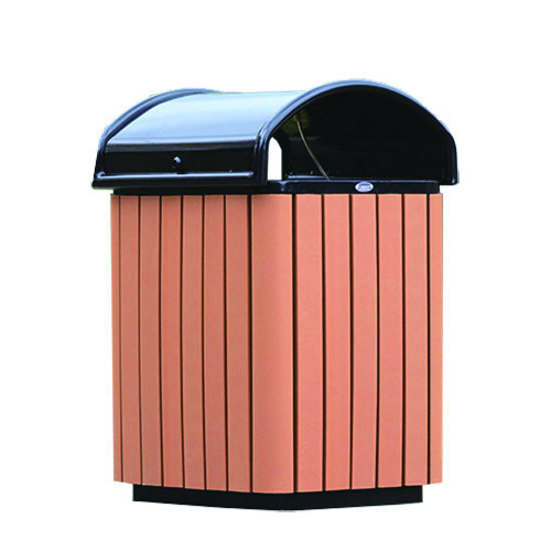 Receptacle: Recycled Plastic with Metal Body, Model ( CAY-135 )