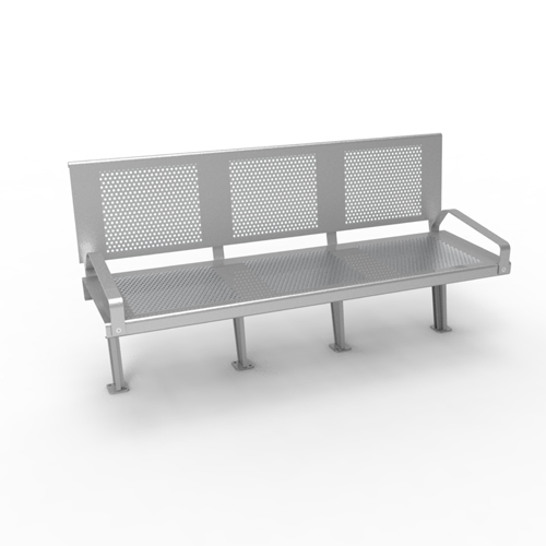 CAD Drawings Canaan Site Furnishings Bench: Model CAL 717