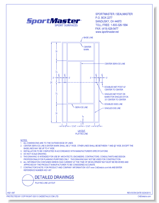 Playing Line Layout