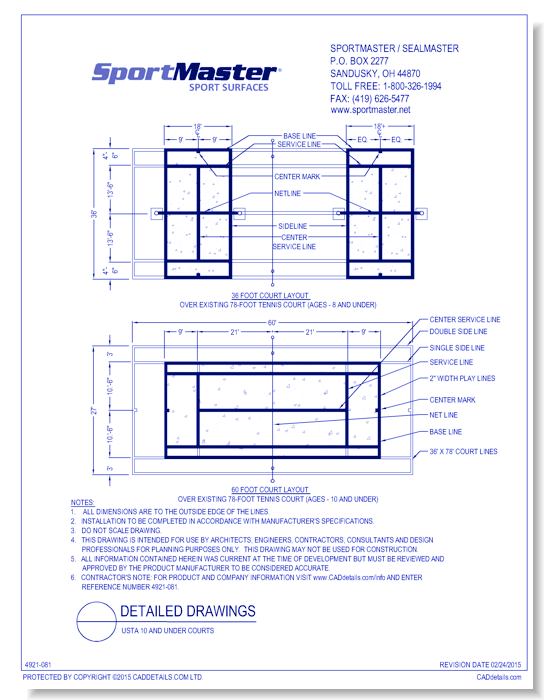 USTA 10 and Under Courts