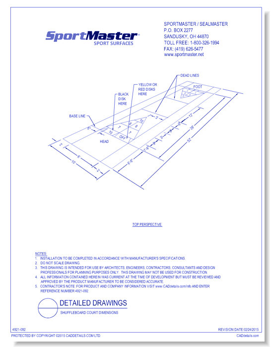 Shuffleboard Court Dimensions