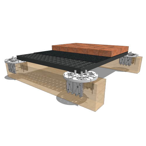 elePHOOT®: PK83–loose interlocked structural floor on timber or metal joist framing for dry-lay pavers