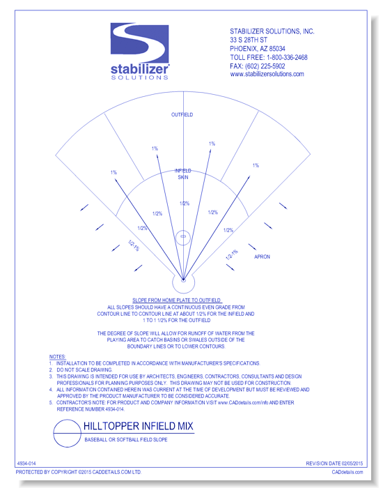 Hilltopper Infield Mix: Baseball or Softball Field Slope