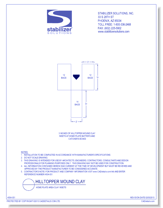 Hilltopper Mound Clay: Homeplate Area Clay Insets