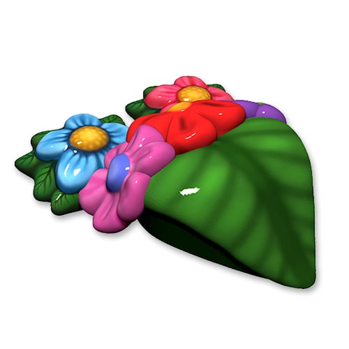 CAD Drawings Soft Play LLC Flowers (PTW35005)